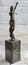 ART DECO NOUVEAU FIGURAL BRONZE NUDE MILO LADY FLAPPER GIRL GIFT DEAL