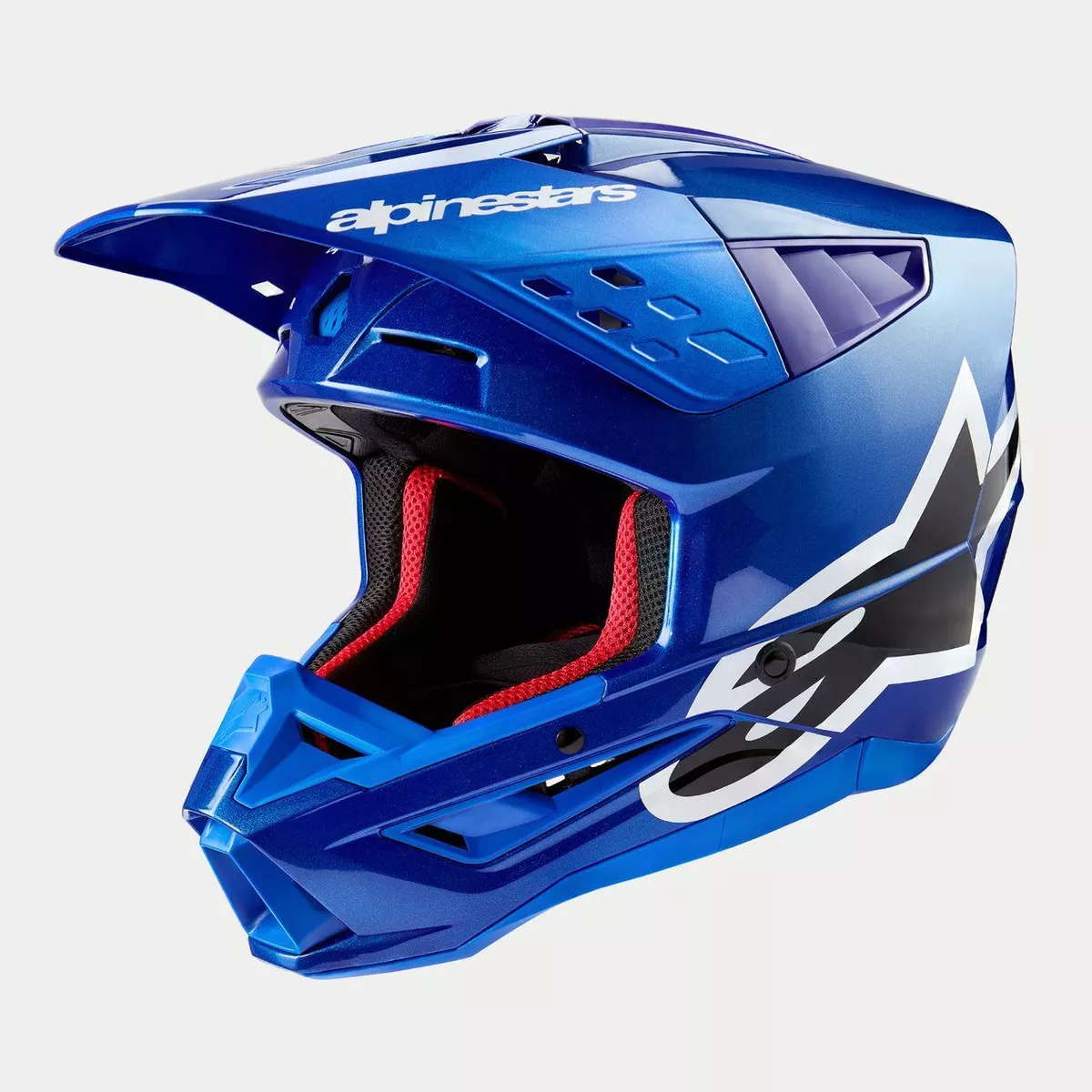Alpinestars 2024 Supertech SM5 Corp Blue Motocross Helmet MX Quad