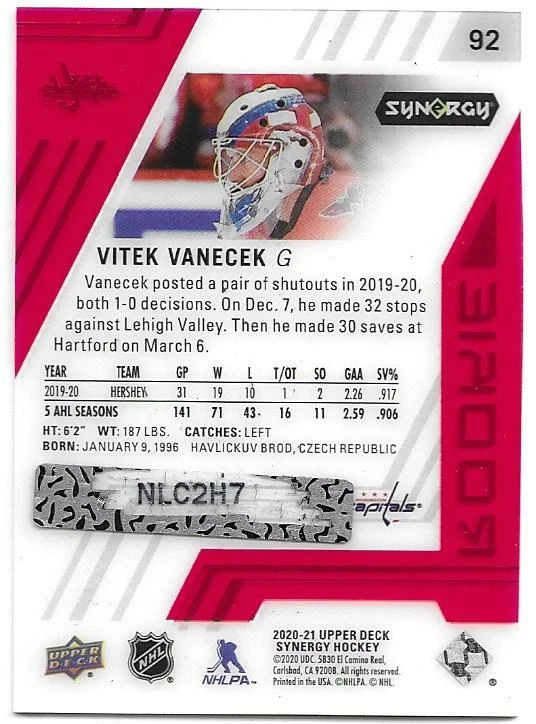 2020-21 Upper Deck Synergy Rookie Red Scratched Bounty Code "You Pick from list" - Image 2 of 2