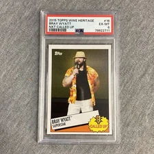 2015 Topps WWE Heritage NXT Called Up #16 Bray Wyatt PSA 6 EX-MT