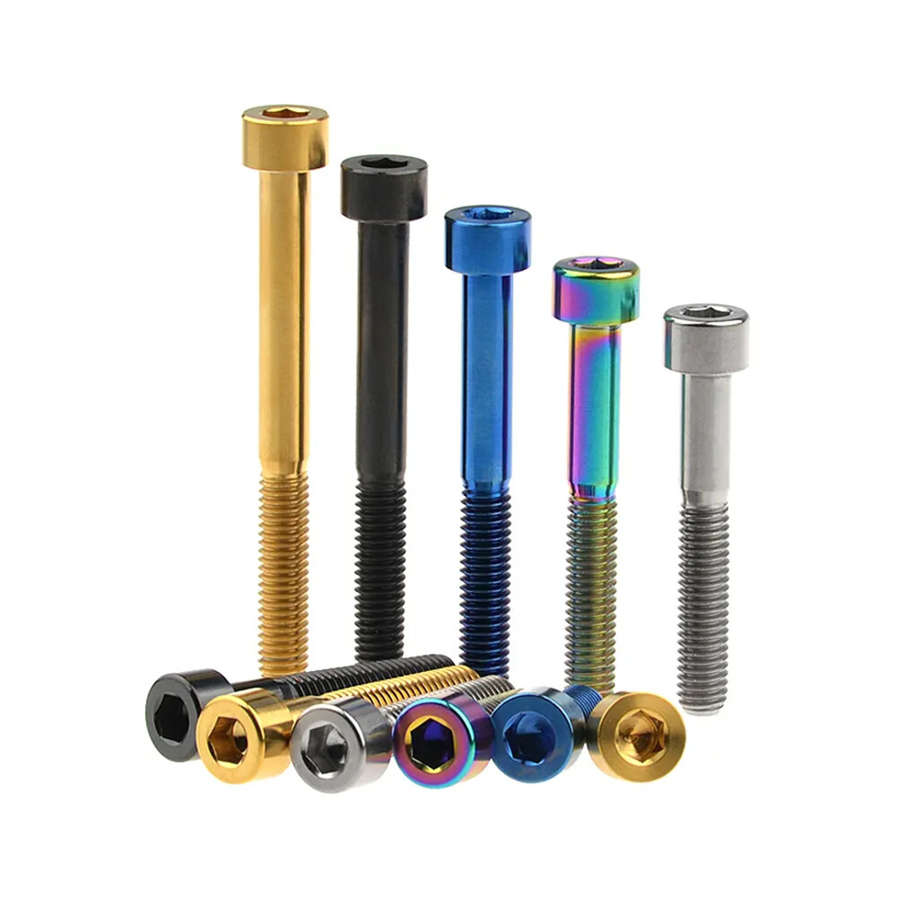 M6 Titanium Ti Bike Stem Screw Allen Bolt Hex Socket Cap Screws 10