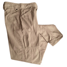 VINTAGE WOMENS BEIGE CARGO PANTS SIZE S