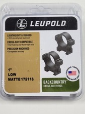 Leupold 175116 Backcountry 1 Inch Low Scope Rings for sale online
