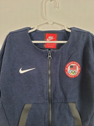 Nike TECH FLEECE TEAM USA OLYMPIC Crew YOUTH SIze XS 4-5 Sweater Jacket 2016 - Picture 3 of 13