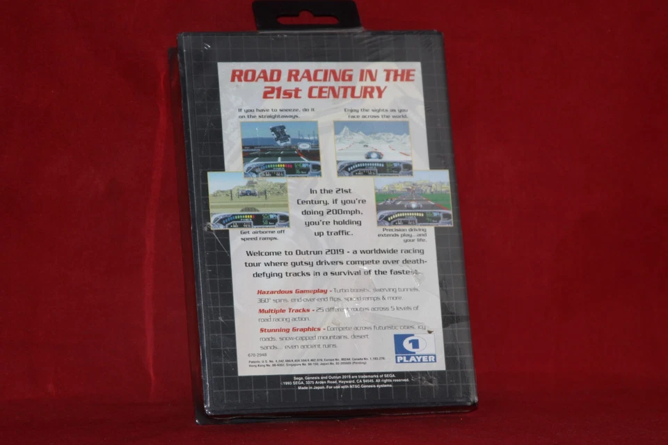 OutRun 2019 (Sega Genesis, 1993) Authentic Game Cartridge, Factory Sealed - Image 2 of 4