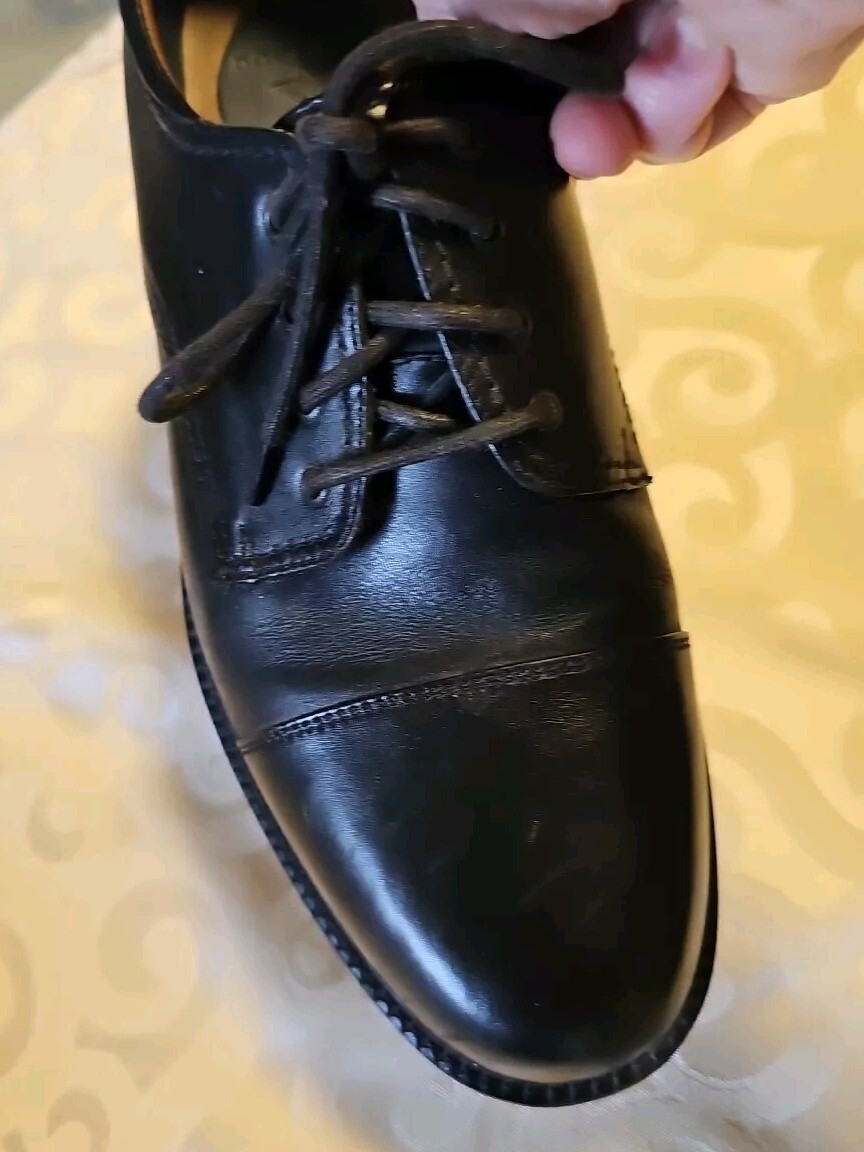 SAOLA Scarpe eleganti Dockers Oxford stringate nere da uomo taglia 11 stile M # 090 2214