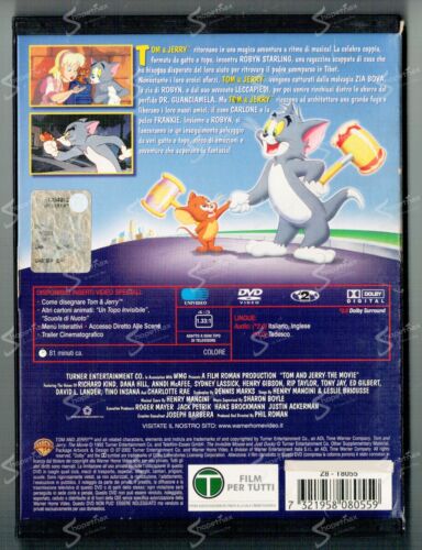 TOM & JERRY IL FILM and The Movie USA 1992 PHIL ROMAN Warner Bros DVD SNAPPER - Foto 6 di 6