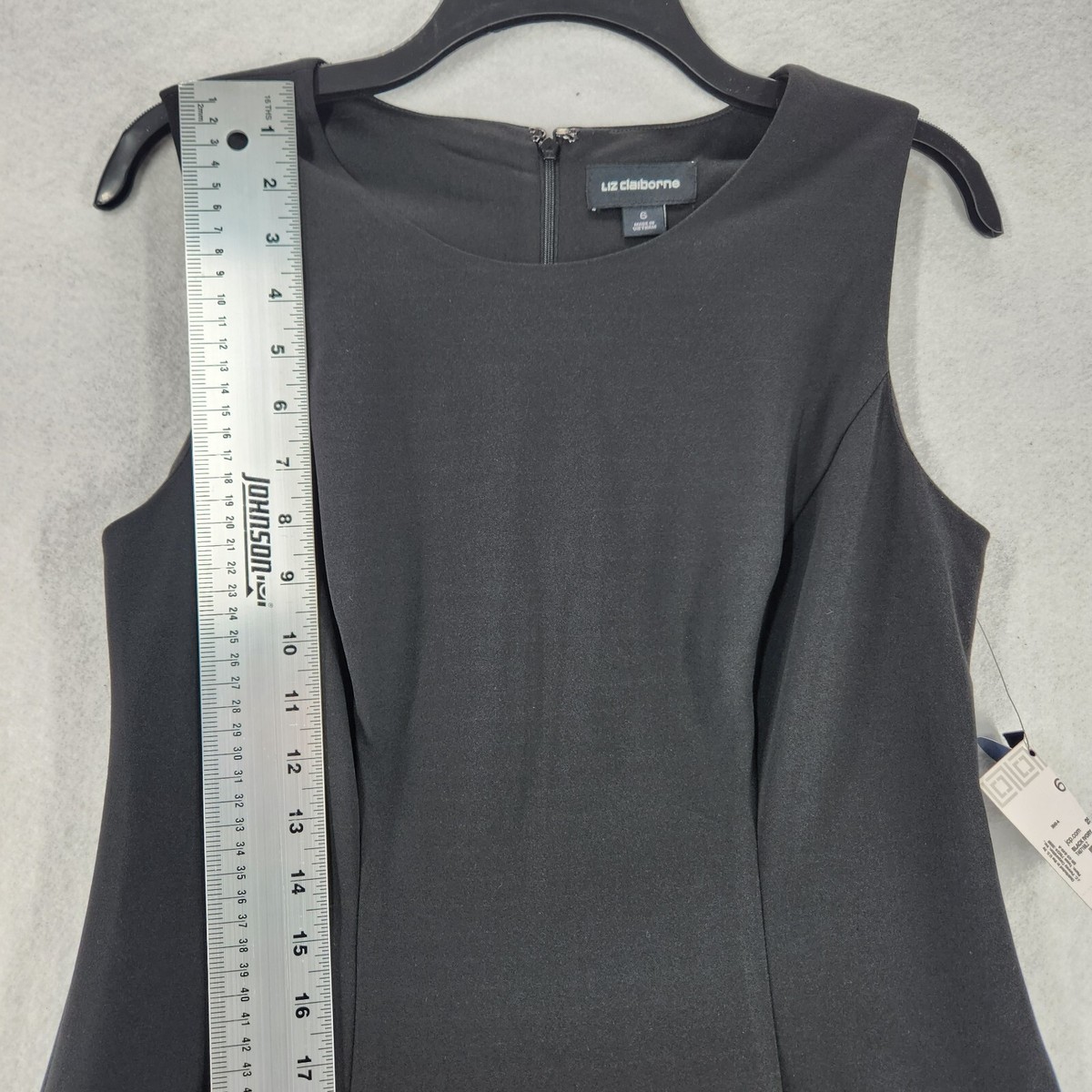 New Liz Claiborne Women Sleeveless Fit & Flare Dress Size 6 Black White | eBay New Liz Claiborne Women Sleeveless Fit & Flare Dress Size 6 Black White | eBay