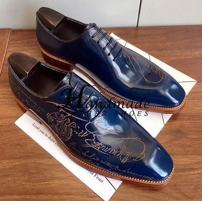 Business Dress Shoes Men's Pointy Toe Real Leather Carved Oxfords Wedding 2025