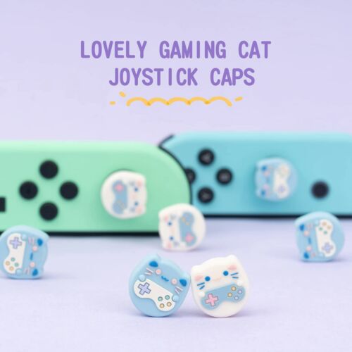 GeekShare 4-teilig Katze Daumengriff Kappen für Nintendo Switch & Lite & Switch oled - Bild 2 von 9