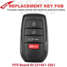 For 2022-2026 Toyota Corolla 4 Button Remote Smart Key Fob Hyq14fbw 231451-2561 For 2022-2026 Toyota Corolla 4 Button Remote Smart Key Fob Hyq14fbw 231451-2561