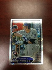 2012 TOPPS CHROME X-FRACTOR JORDAN PACHECO ROOKIE CARD #161