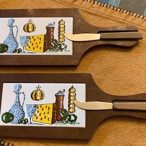 1970’s Era Cheese Cutting Board (2 Available)