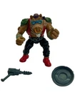 Vintage 1988 TMNT Bebop Hard Head Vtg Figure With Accessories Drill Gun Shield