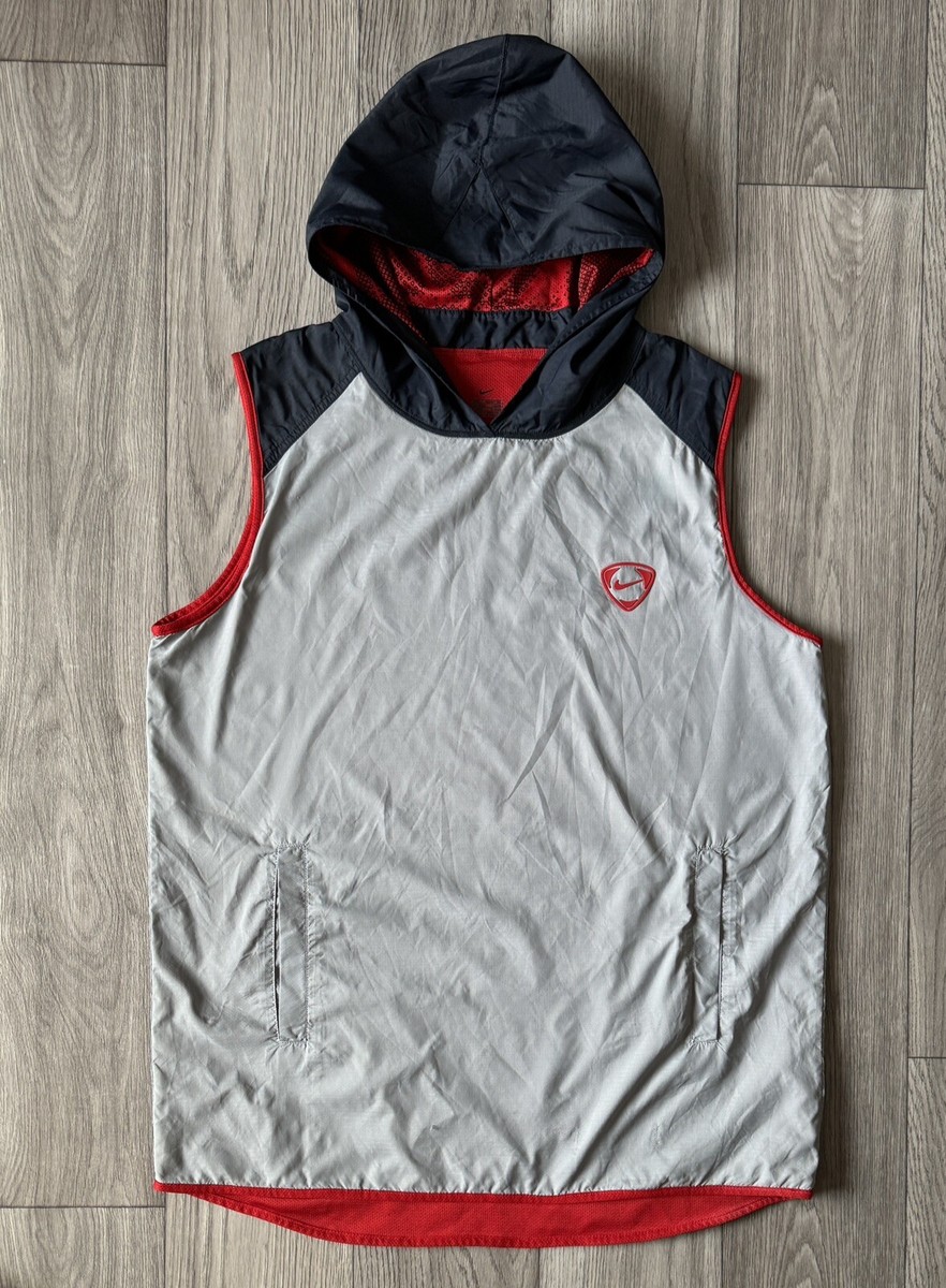 ジャケット・アウター archive NIKE Hooded Down Vest tech y2k Vintage Nike Men's Sleeveless Vest Hooded Jacket Total 90