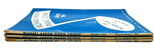 Michael Aaron Klavierkurs - Klasse 5 - Klavierstudium - 3 Stück (1952) Vintage - Bild 10 von 12
