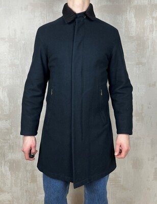 00s MANDARINA DUCK　Melange Wool Coat Mandarina Duck Cotton Blend Coat (2000s) – VILIS VINTAGE