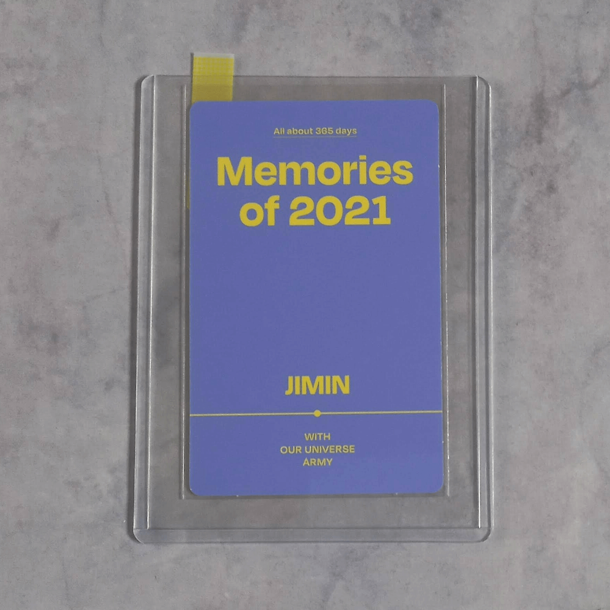 BTS Memories Of 2021 DVD Official Photo Card - Jimin JM | eBay