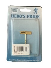 Hero's Pride Gold Tone Whistle Hook Police Security Guard Fire EMT