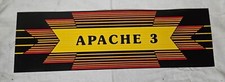 Data East APACHE 3 Arcade Game Translite MARQUEE 7.5" x 25" image