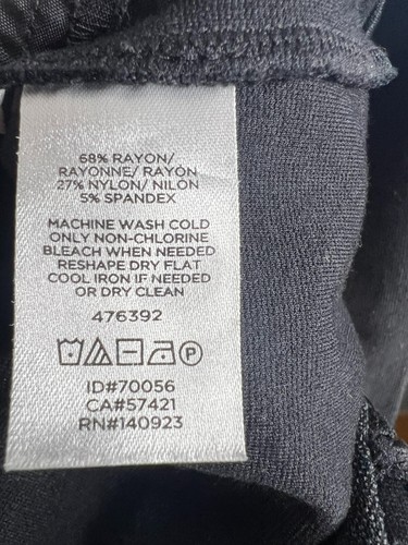Loft Mujer’s 6 Negro Rayón Ponte Recortado Moderno Ajustado Vestido Pantalón Leggings S Cremallera - Imagen 14 de 14