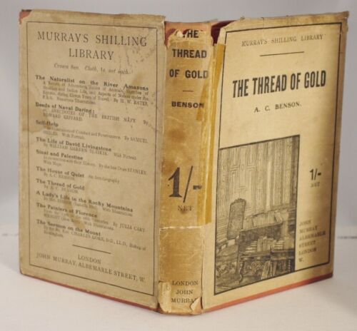 ** Rare In D/J ** A.C. Benson The Thread of Gold Reprint 1910 - Foto 2 di 7