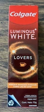 Colgate Luminous White Coffee Lovers Toothpaste 70g Brand New