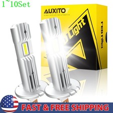 Auxito H1 Led Headlight Conversion Bulb High Low Beam 6500k Super White 1-10set
