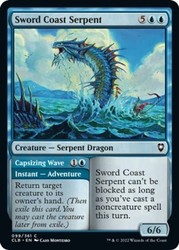 Sword Coast Serpent // Capsizing Wave #99 Commander Legends: Battle for Baldur's Gate Common