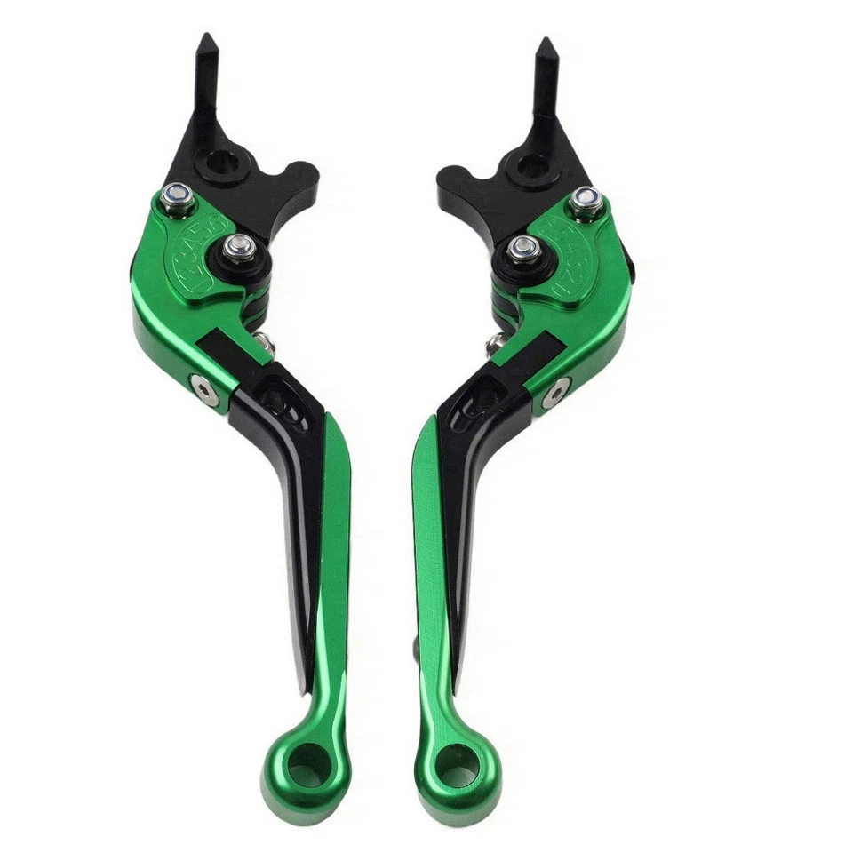 Palanca de embrague de freno plegable CNC verde para Yamaha XMAX125/250/300/400 2015-2022 Foto 2 de 4