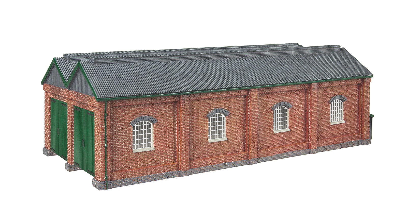 Hornby TT9019 TT Gauge Double Engine Shed Red Brick Collection