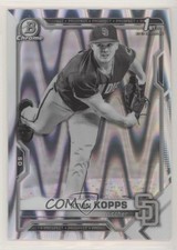 2021 Bowman Draft Chrome Black & White RayWave Refractor Kevin Kopps #BDC-7 6tw