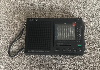 Sony ICF-7601  12 Band Weltempfänger FM/AM/SW1-10 Tragbares Radio Multiband