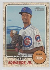 2017 Topps Heritage Bright Yellow Back /25 Carl Edwards Jr #60 1p5