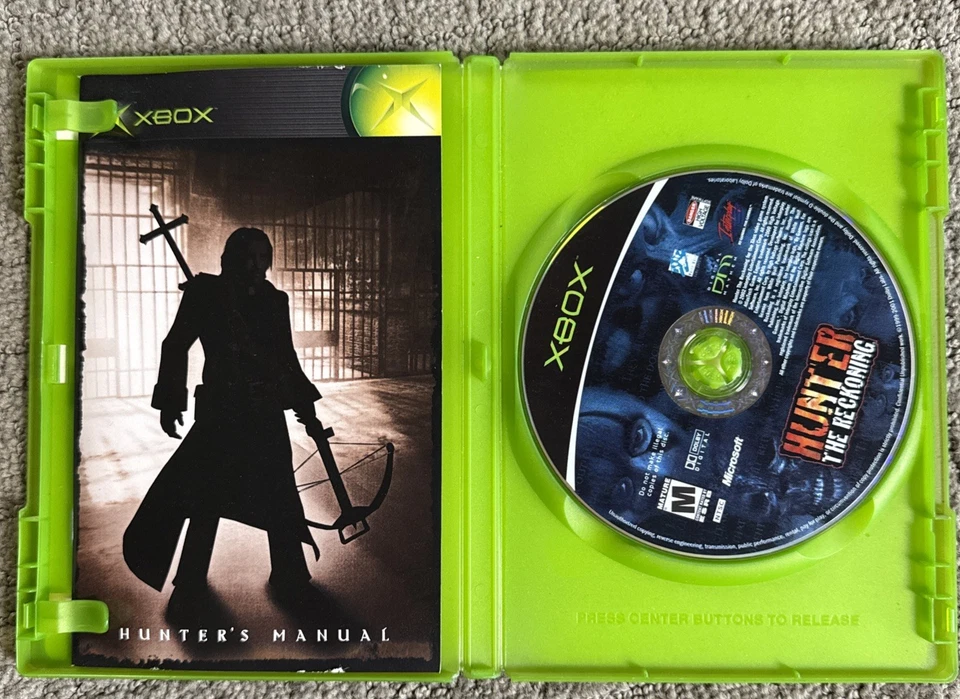 Hunter: The Reckoning (Microsoft Xbox, 2002) Complete w Manual Tested Working - Image 3 of 3
