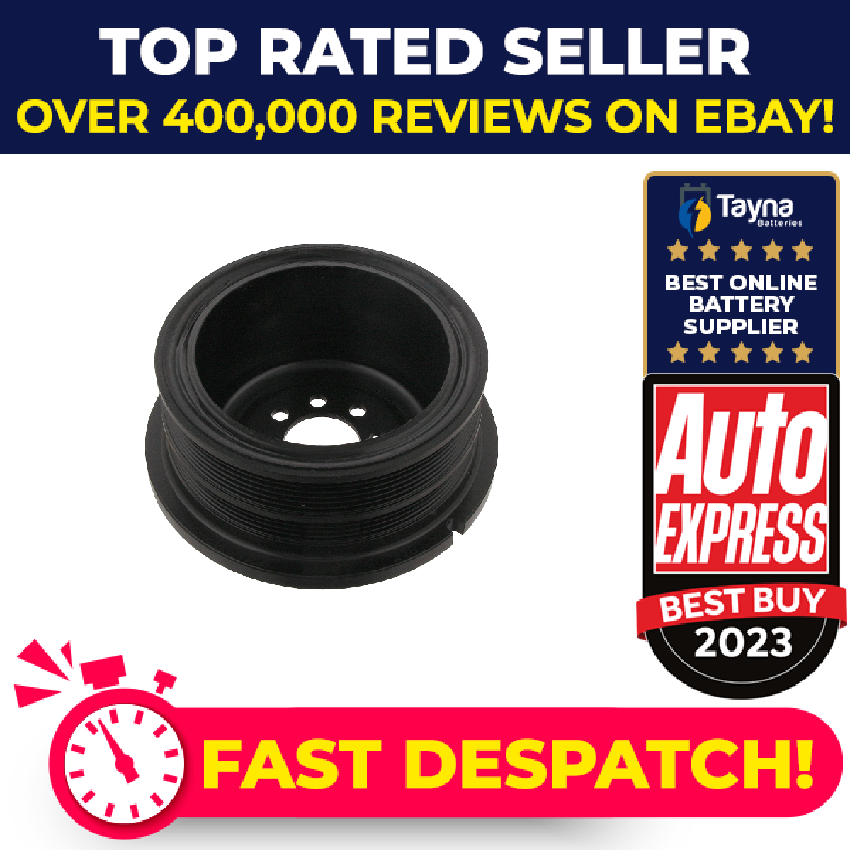 Crankshaft Pulley fits BMW 540 E60 4.0 05 to 09 N62B40A Belt 11231439683 Febi