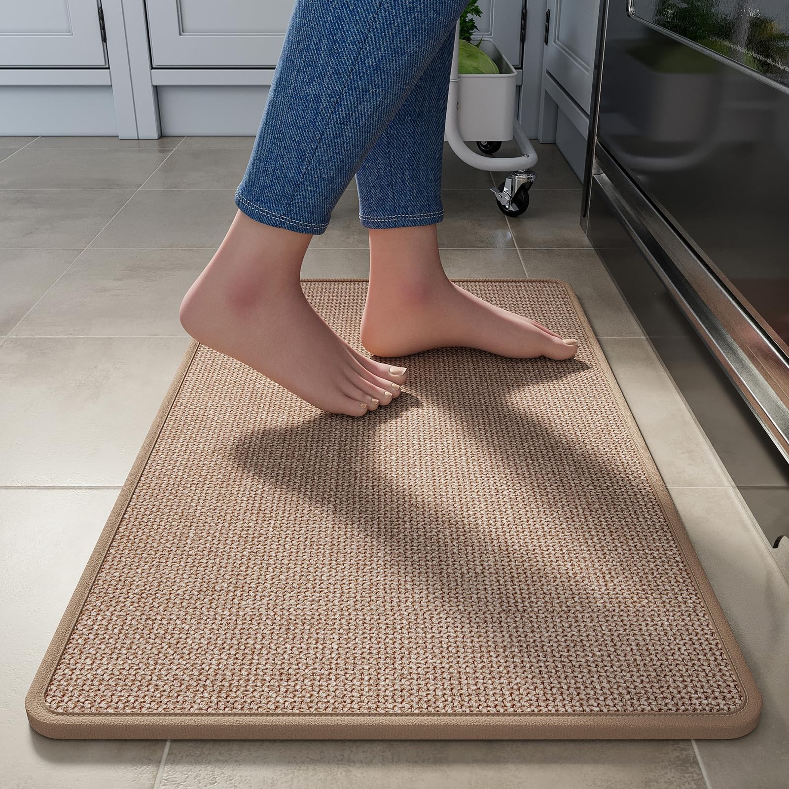 Soft Anti-Fatigue Kitchen Mats Super Absorbent Non-Slip Floor Rugs