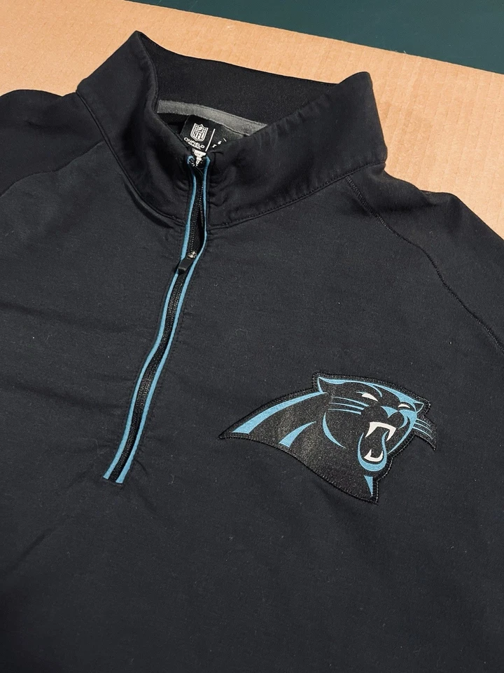 Nike Carolina Panthers NFL Fútbol Dri-Fit 1/4 Cremallera Manga Larga Camisa 2XL Negra  Foto 4 de 4