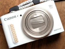 Excellent Canon Powershot SX610 HS Compact Digital Camera 18X 20.2MP Japan White