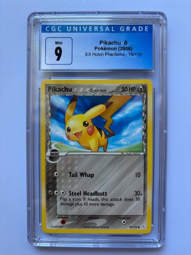 Pikachu δ graded CGC 9 for sale on eBay