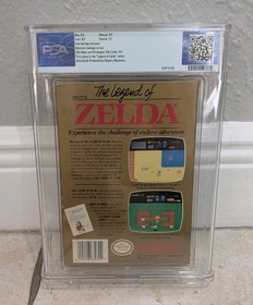 The Legend Of Zelda Nintendo 1987 NES CIB Graded WATA PSA 7.5