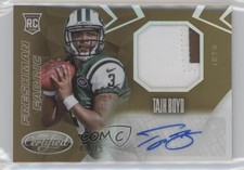 2014 Certified Freshman Fabric Signatures Gold Mirror 2/25 Tajh Boyd Auto 0dk