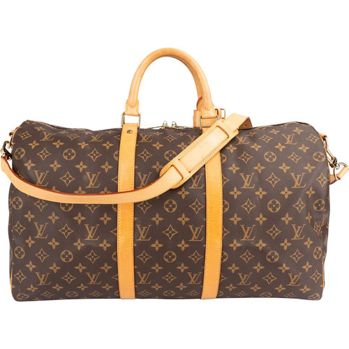 Louis Vuitton Monogram  Keepall 50 Bandoulière Travel Bag    Tasche
