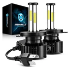 6-sides H4 9003 LED Headlight Bulb High Low Beam Super Bright White 2800000LM 2x