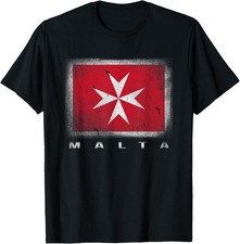Maltese Cross Flag T-shirt Malta Love Gift Souvenir T-Shirt