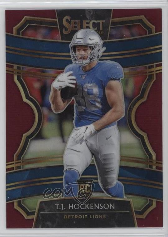 2019 Panini Select Concourse Maroon Prizm 8/149 TJ Hockenson #38 0n3r