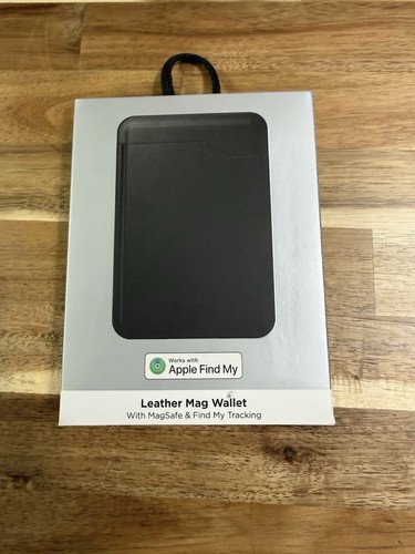 Nomad Leather Mag Wallet With Magsafe & Find My Tracking Black