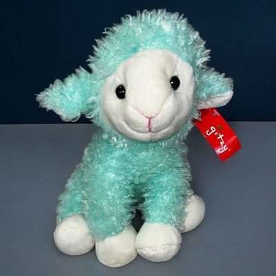 GUND Glitzy Aqua Lamb Plush Sparkle Teal Stuffed Animal Sheep 10  Soft