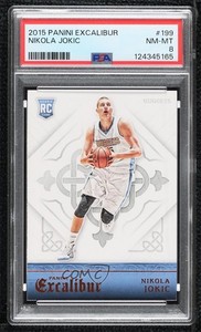 2015-16 Panini Excalibur Rookies Nikola Jokic #199 PSA 8 Rookie RC
