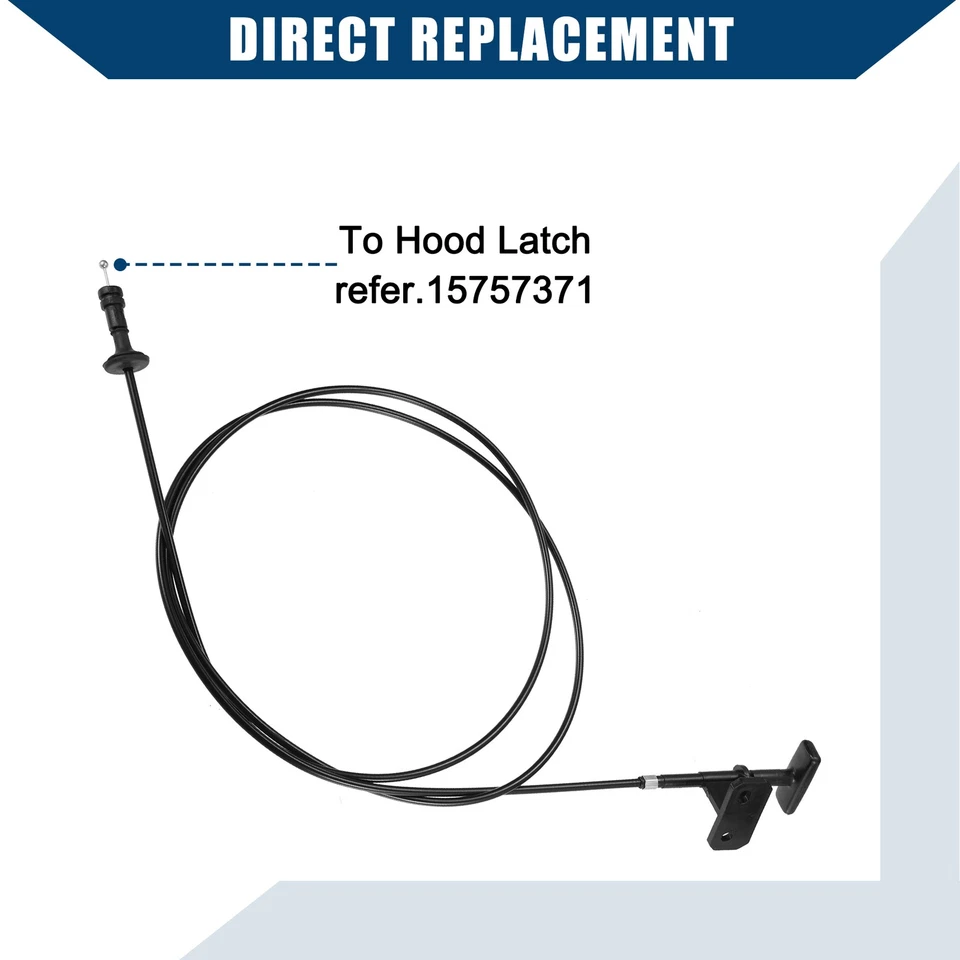 Cable de liberación del capó 14039963 apto para Chevrolet Suburban R1500 1989-1991 - 1 pieza Foto 4 de 4